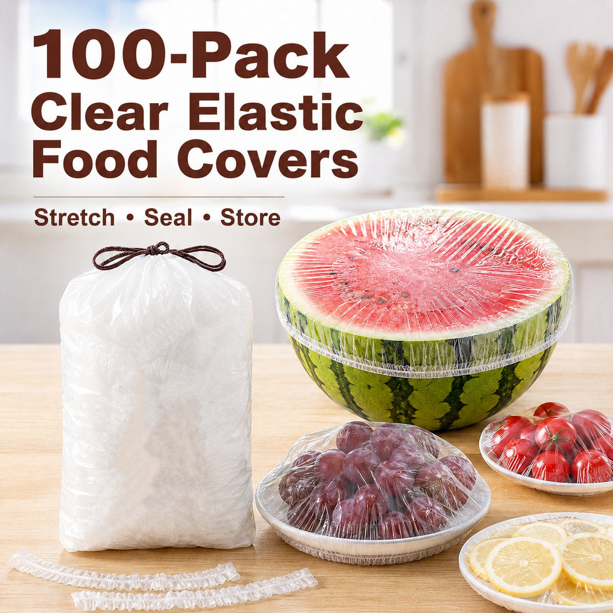 🔥Disposable Stretch Food Covers for Bowls & Plates (OFFER)