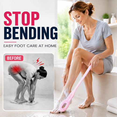 No-Bend Long-Handle Foot Scrubber for Easy Shower Care