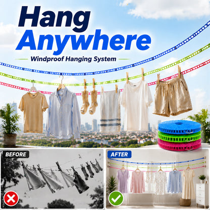 ⌛ 50% OFF! 🏠🚫 No Drills, No Wall Damage! Space-Saving Portable Drying Rack for Balcony, Bathroom & Outdoor Use (offer)