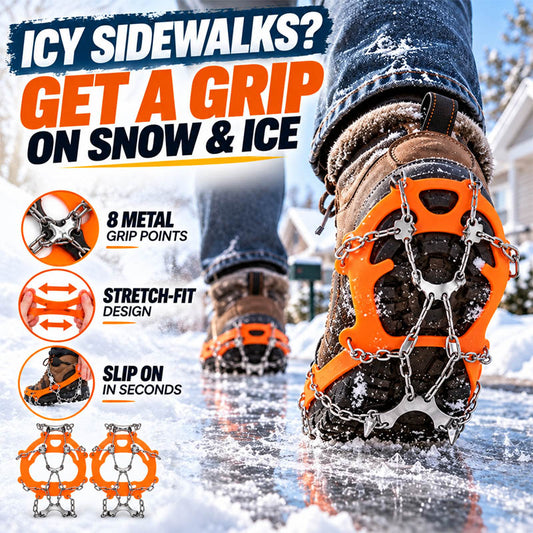 🧊 Ice Cleats for Shoes – Anti-Slip Snow Grips for Winter Walking & Hiking