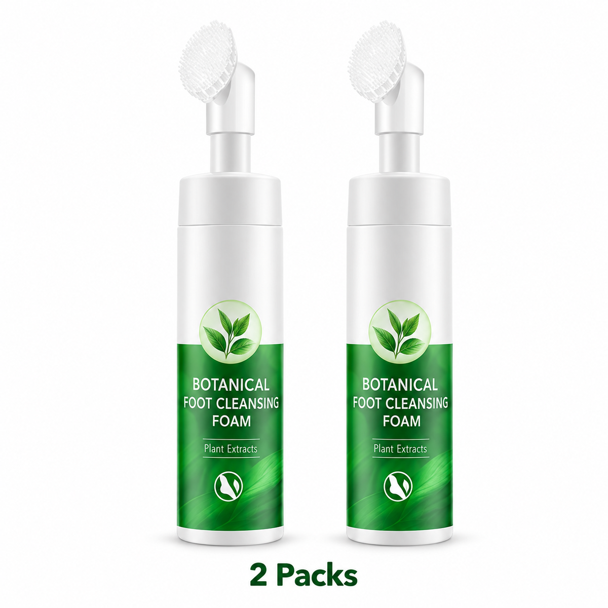Botanical Foaming Foot Wash with Built-In Scrub Brush(offer)