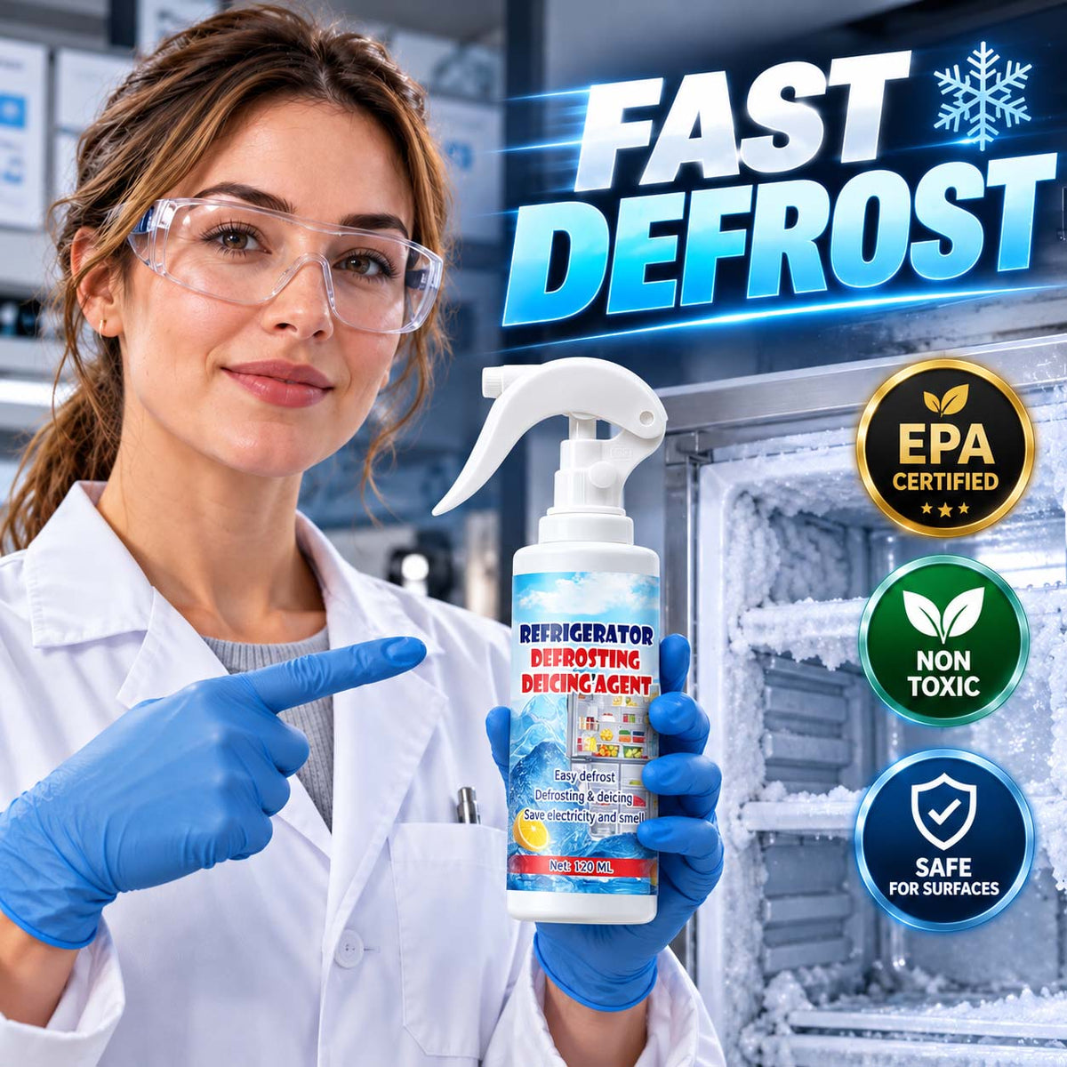 🧊Defrosting Spray for Fridge Freezer🎁(With free spatula)