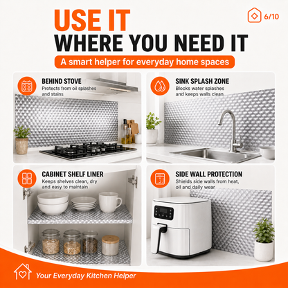 🛡️68% OFF! 🍳 Kitchen Oil-Proof Stickers – Removable Self-Adhesive Cabinet 🌟