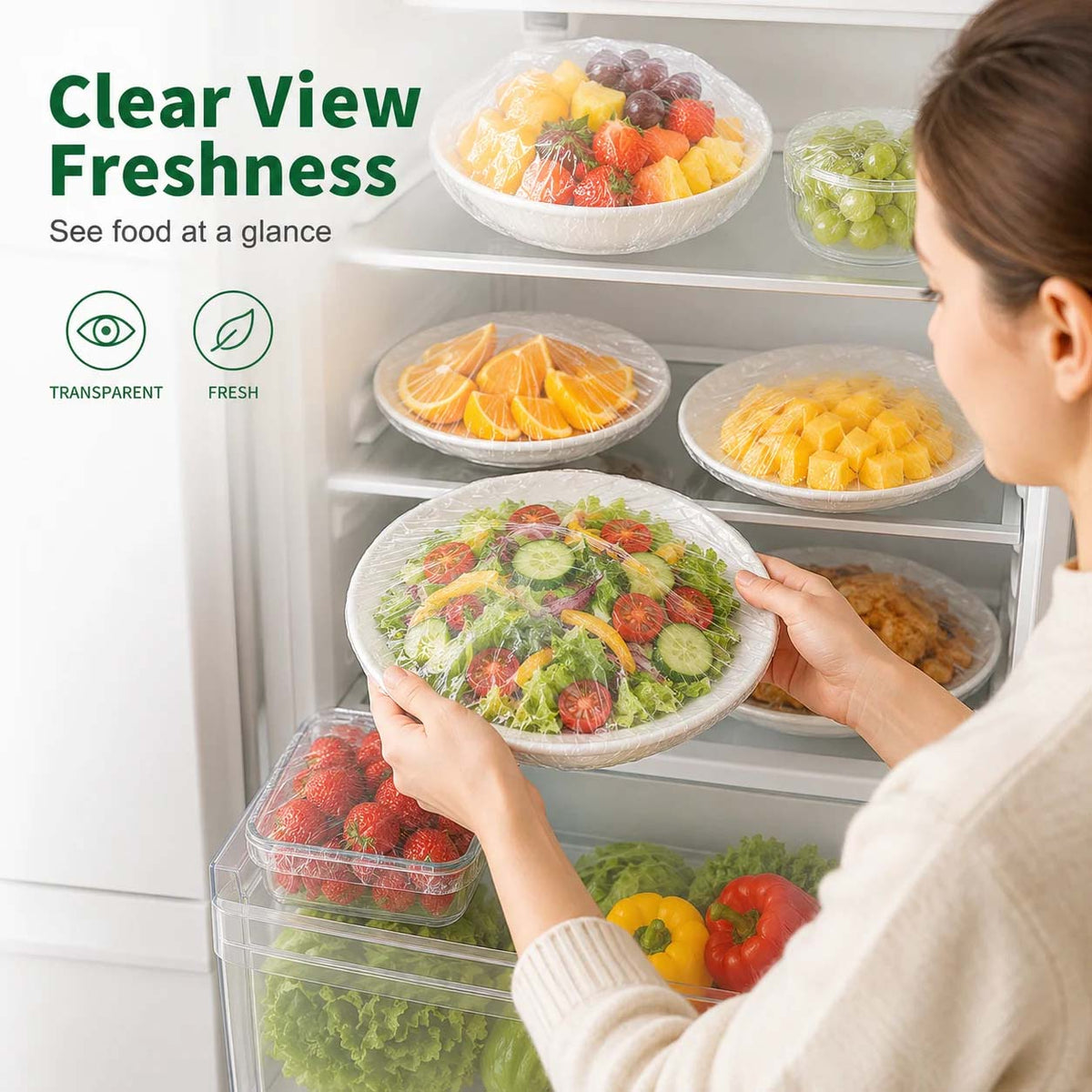 🔥Disposable Stretch Food Covers for Bowls & Plates (Copy)
