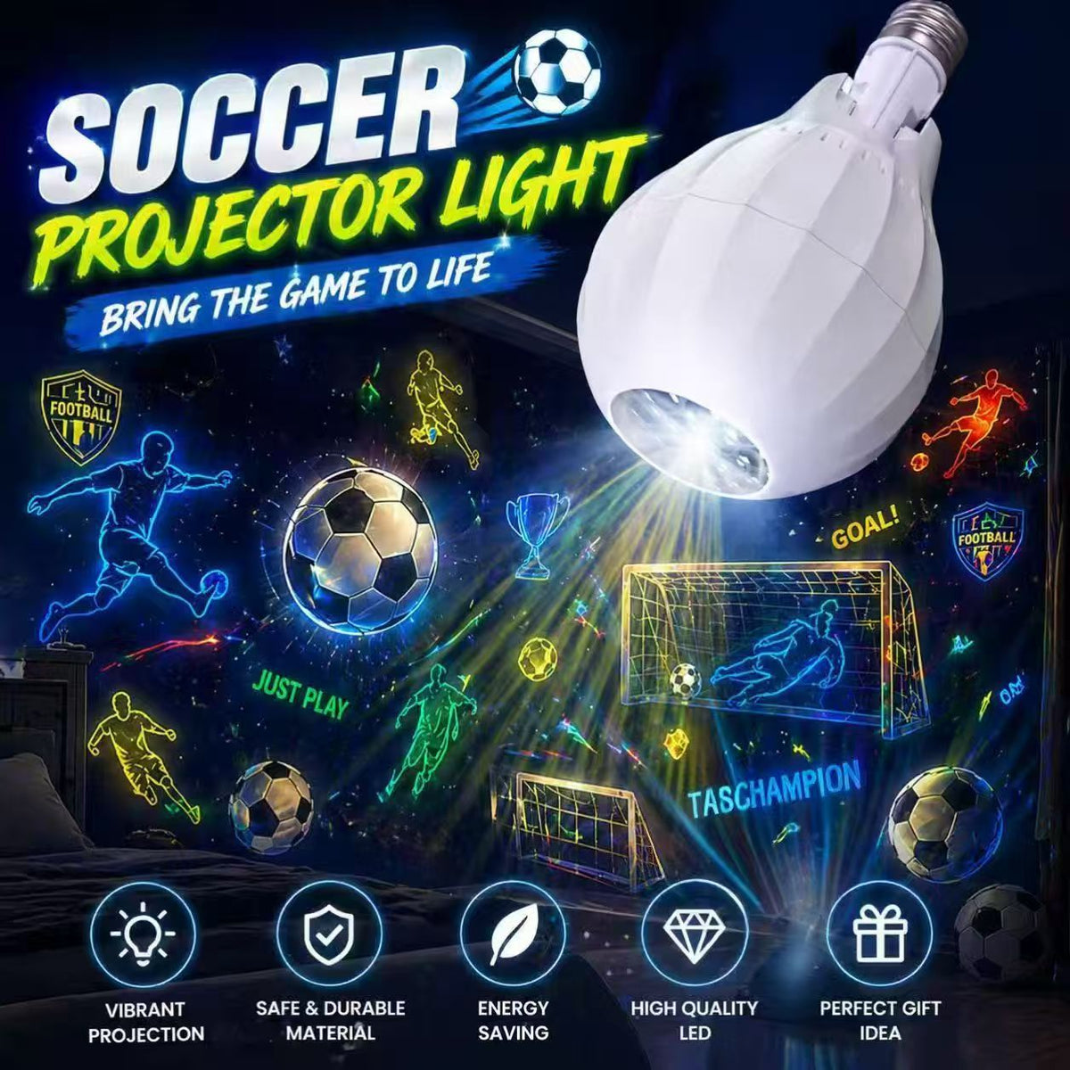 🎄HOT SALE 46% OFF💡Rotating Christmas Projector — Bulb Turn Your Room Into A Christmas Wonderland In 1 Sec! 🎅