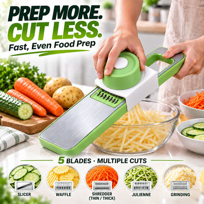 Next-Gen 100% Hand-Safe Mandoline Slicer — Zero Waste Garlic & Veggie Prep Tool