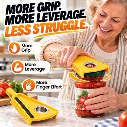🥳HOT SALE🥳💞50K+ SOLD! Multi-Opener! Opens 6 lid types, non-slip & easy grip. Effortless opening – grab yours! ✅