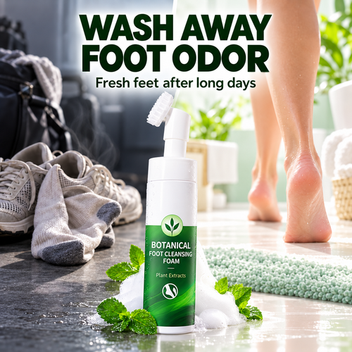 Botanical Foaming Foot Wash with Built-In Scrub Brush(offer)