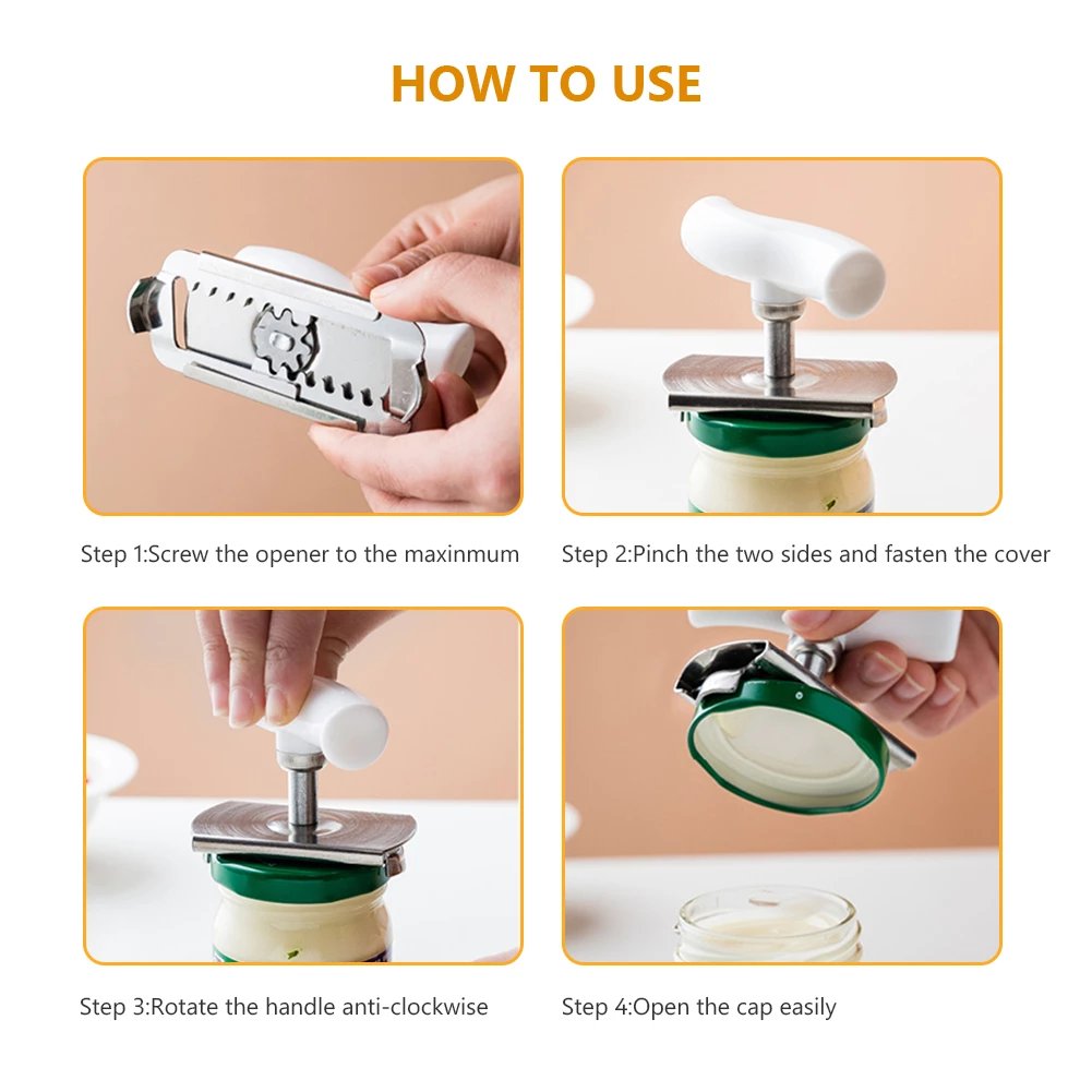 📢Last Day-50% OFF!!⏰Stainless Steel Jar Opener & Bottle Lid Remover