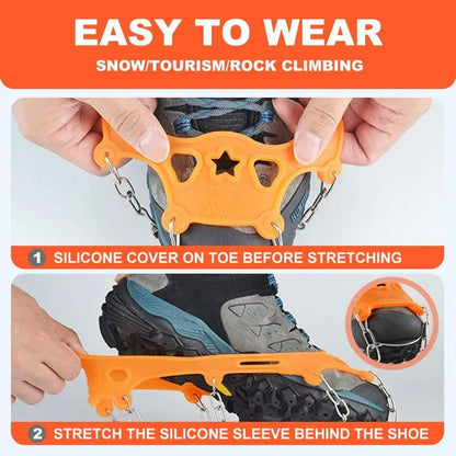🧊 Ice Cleats for Shoes – Anti-Slip Snow Grips for Winter Walking & Hiking