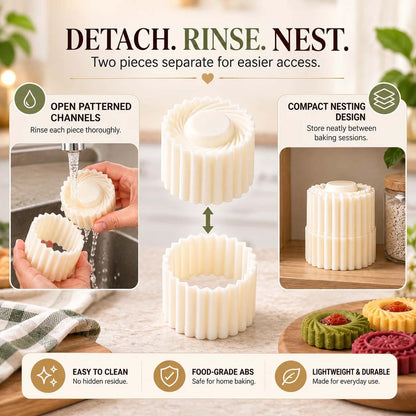 Creative Double-Ended Pastry Mold-2-in-1 Mooncake Cookie Press (OFFER)