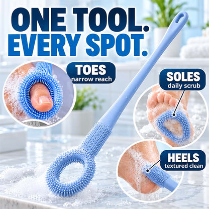 🥳2026 HOT SALE🔥No-Bend Long-Handle Foot Scrubber for Easy Shower Care