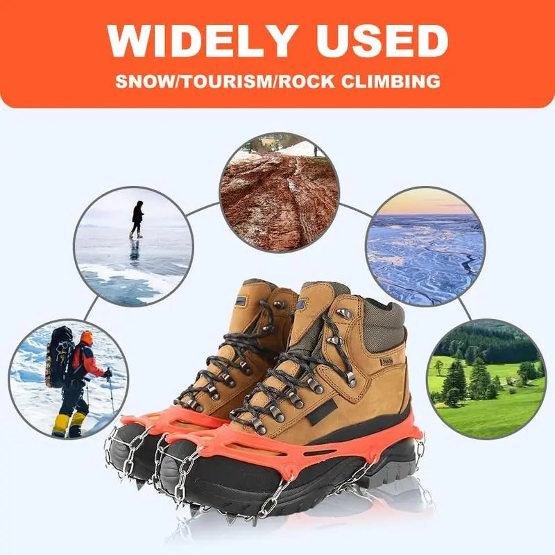 🧊 Ice Cleats for Shoes – Anti-Slip Snow Grips for Winter Walking & Hiking