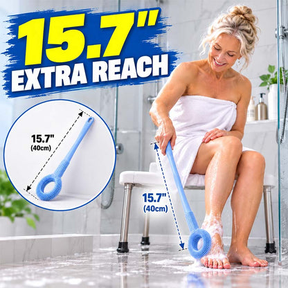 🥳2026 HOT SALE🔥No-Bend Long-Handle Foot Scrubber for Easy Shower Care