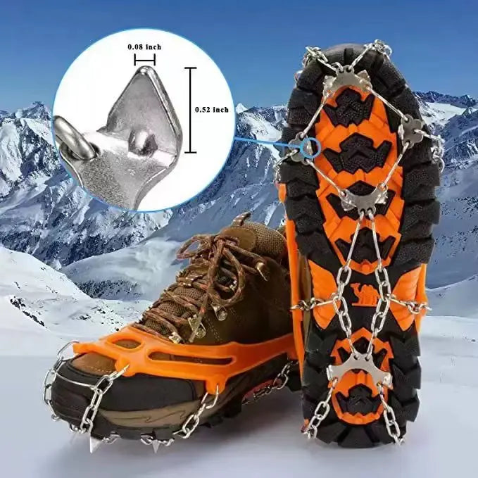 🧊 Ice Cleats for Shoes – Anti-Slip Snow Grips for Winter Walking & Hiking