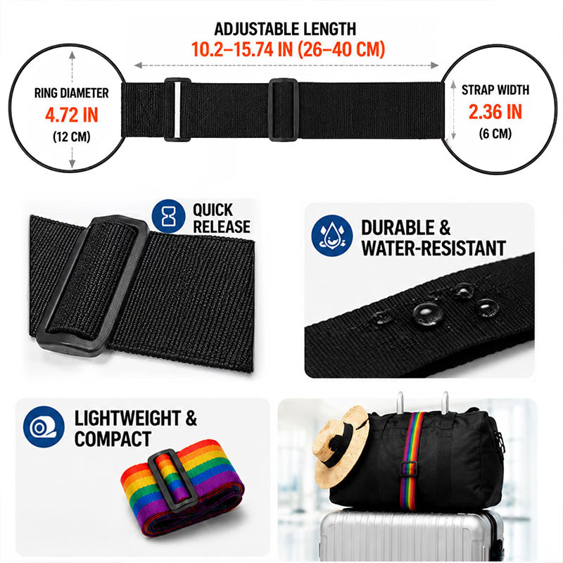 Adjustable Luggage Connector Strap
