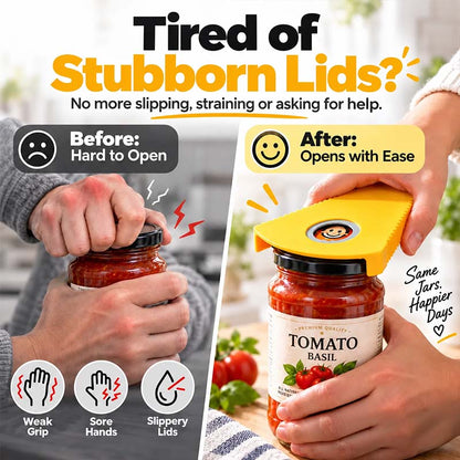 🥳HOT SALE🥳💞50K+ SOLD! Multi-Opener! Opens 6 lid types, non-slip & easy grip. Effortless opening – grab yours! ✅