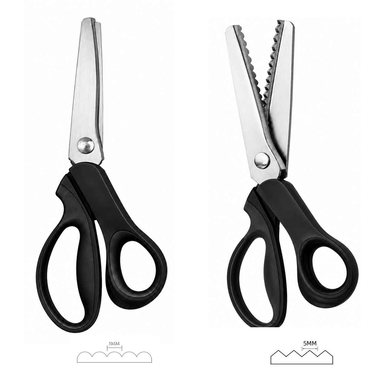 2PCS (Black Triangle*1+Black Rounded Arc*1)