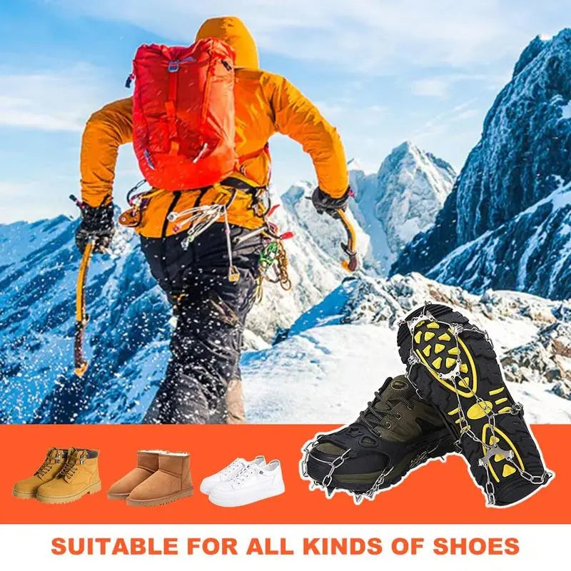 🧊 Ice Cleats for Shoes – Anti-Slip Snow Grips for Winter Walking & Hiking