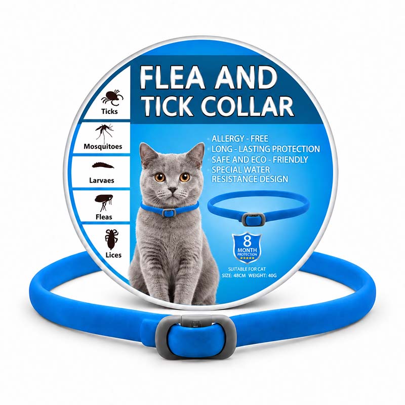 🐾 Natural Essential Oil Pet Pest Repellent Collar 🦟Safe Flea & Tick Protection for Dogs & Cats 💚