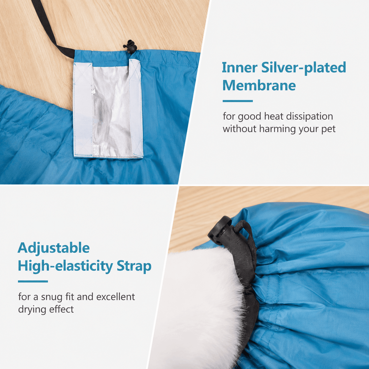 360° Hands-Free Pet Drying Bag (La)