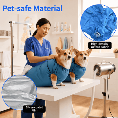 360° Hands-Free Pet Drying Bag (La)