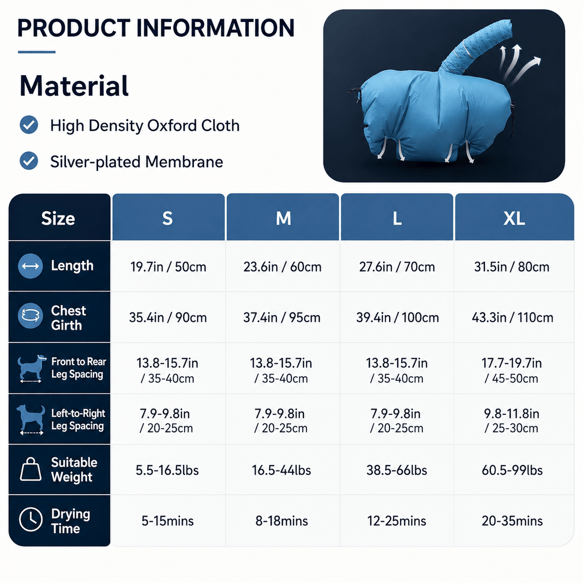 360° Hands-Free Pet Drying Bag (La)