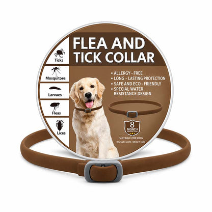🐾 Natural Essential Oil Pet Pest Repellent Collar 🦟Safe Flea & Tick Protection for Dogs & Cats 💚
