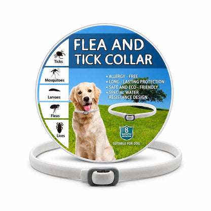 🐾 Natural Essential Oil Pet Pest Repellent Collar 🦟Safe Flea & Tick Protection for Dogs & Cats 💚