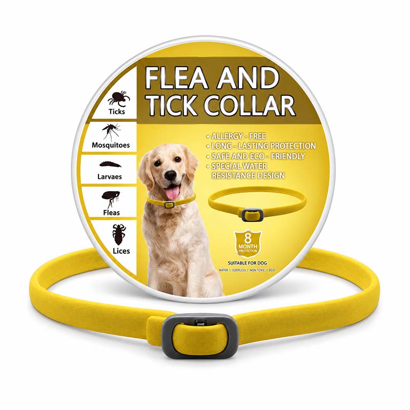 🐾 Natural Essential Oil Pet Pest Repellent Collar 🦟Safe Flea & Tick Protection for Dogs & Cats 💚
