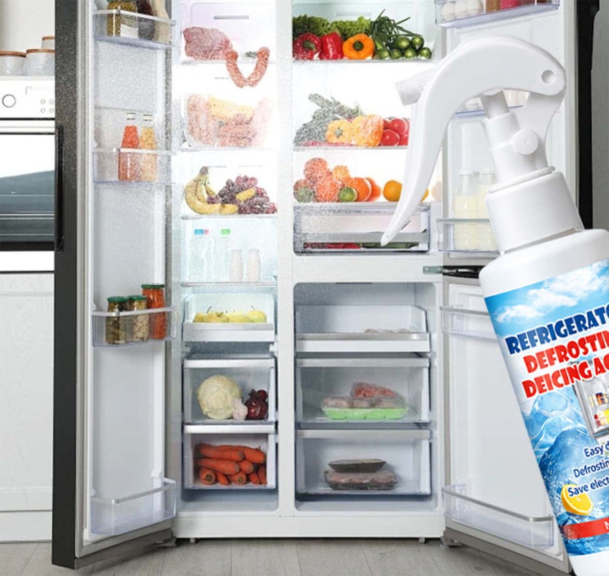 🧊Defrosting Spray for Fridge Freezer🎁(With free spatula)