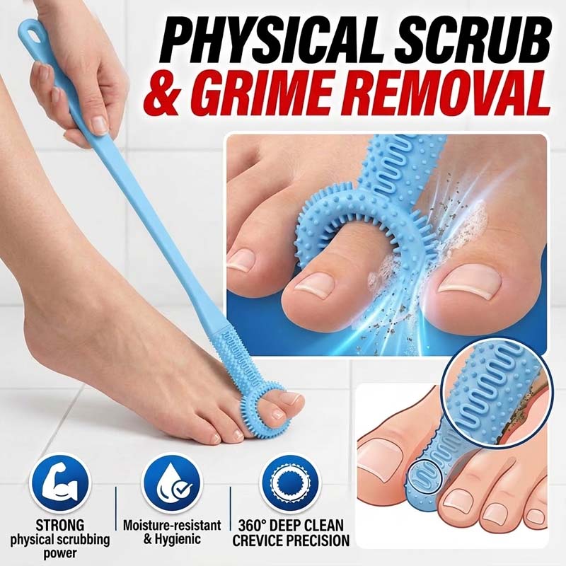 🔥No-Bend Long-Handle Foot Scrubber for Easy Shower Care