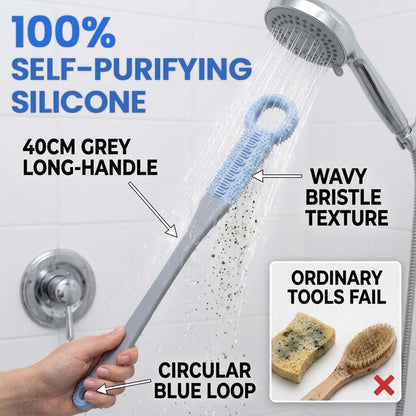 🔥No-Bend Long-Handle Foot Scrubber for Easy Shower Care