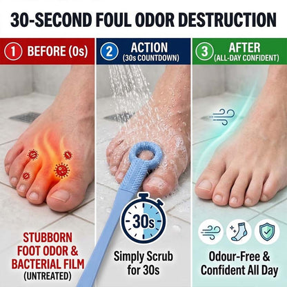 🔥No-Bend Long-Handle Foot Scrubber for Easy Shower Care