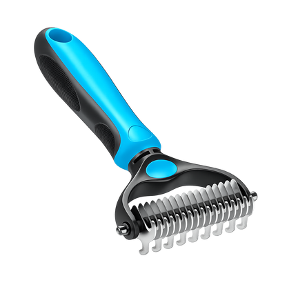 2-in-1 Pet Dematting & Deshedding Brush
