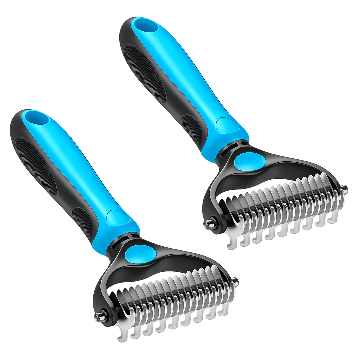 2-in-1 Pet Dematting & Deshedding Brush