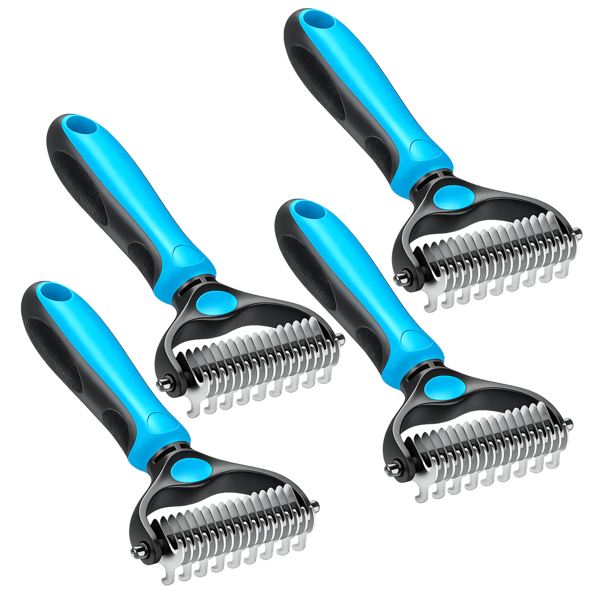 2-in-1 Pet Dematting & Deshedding Brush