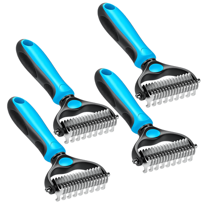 2-in-1 Pet Dematting & Deshedding Brush