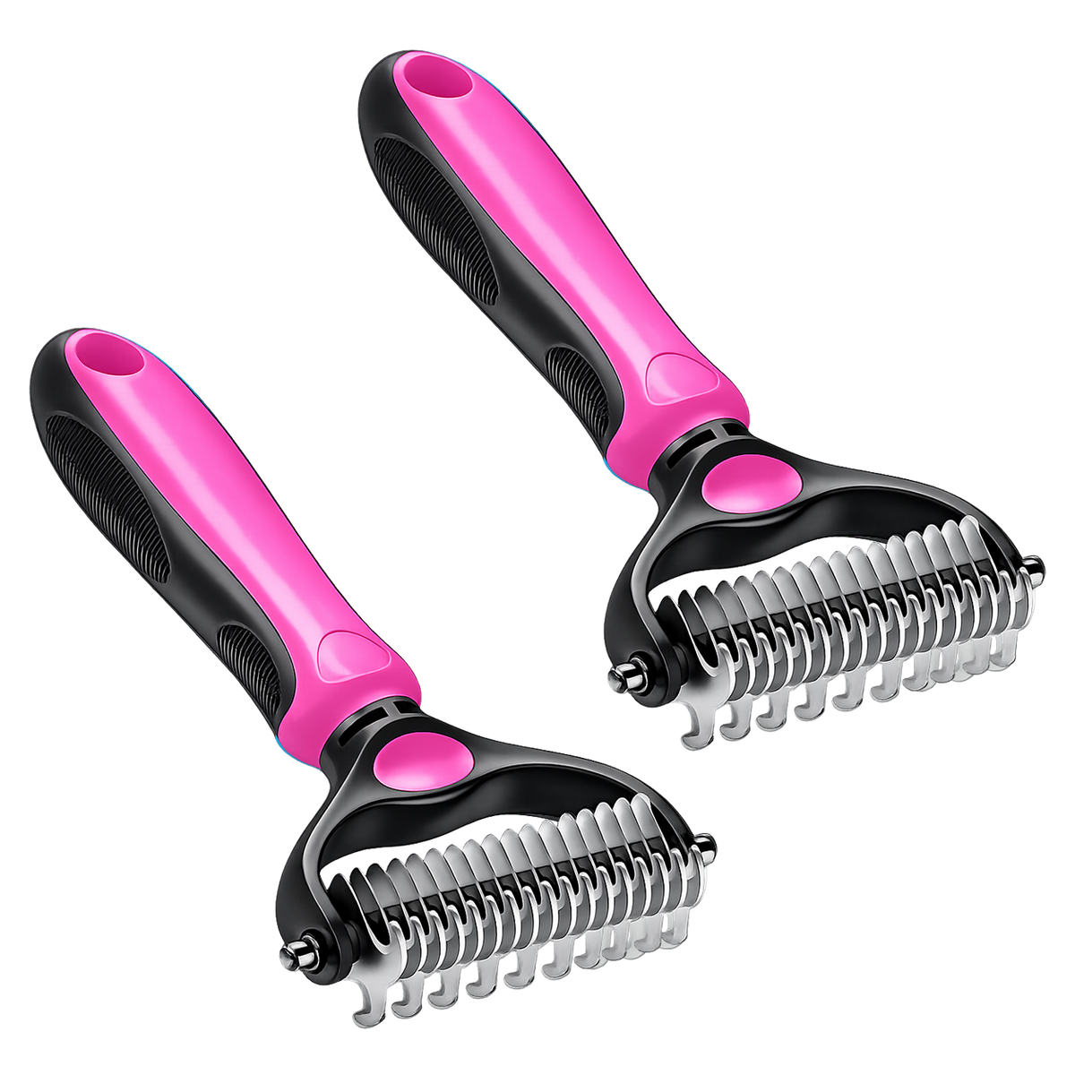 2-in-1 Pet Dematting & Deshedding Brush