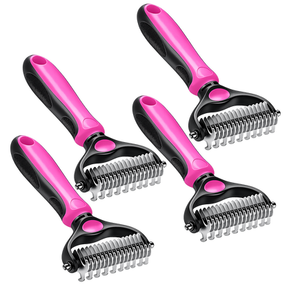 2-in-1 Pet Dematting & Deshedding Brush