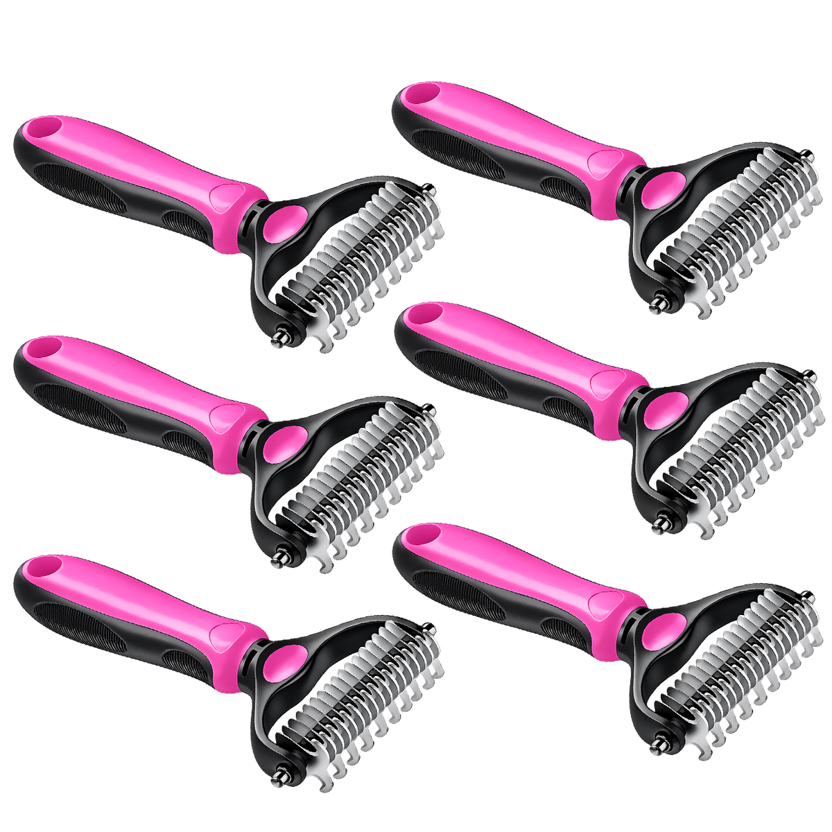2-in-1 Pet Dematting & Deshedding Brush