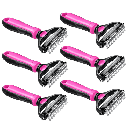 2-in-1 Pet Dematting & Deshedding Brush