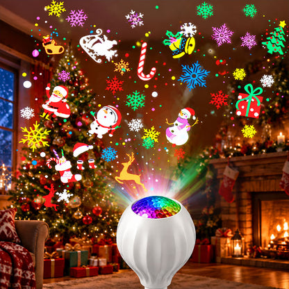 🎄HOT SALE 46% OFF💡Rotating Christmas Projector — Bulb Turn Your Room Into A Christmas Wonderland In 1 Sec! 🎅