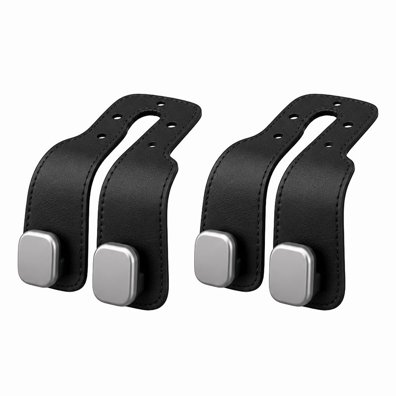 2-in-1 Leather Car Seat Hook & Phone Mount for Purses, Bags & Drinks (Offer)