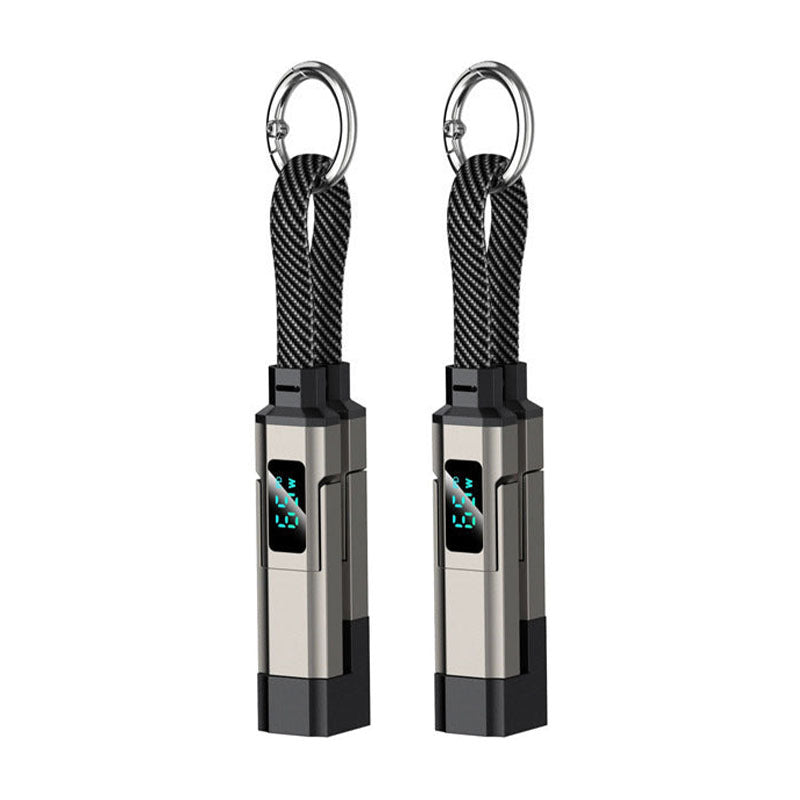 🔥 4-in-1 Digital Display Keychain Charging Cable (offer)
