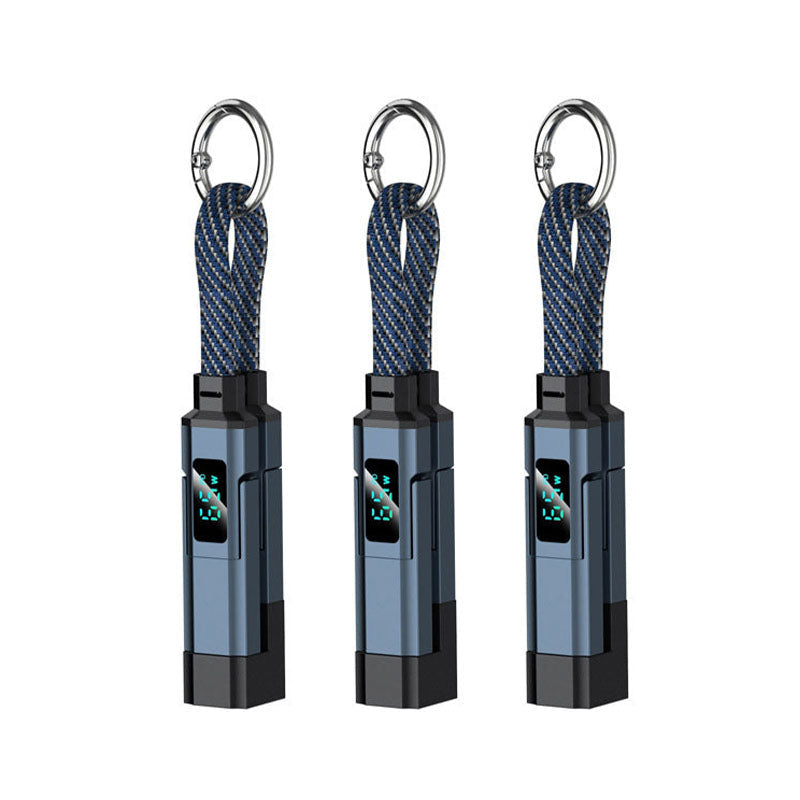 🔥 4-in-1 Digital Display Keychain Charging Cable (offer)