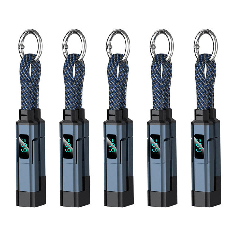 🔥 4-in-1 Digital Display Keychain Charging Cable (offer)