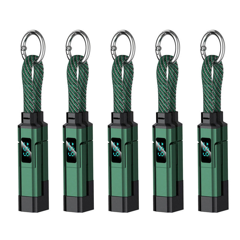 🔥 4-in-1 Digital Display Keychain Charging Cable (offer)