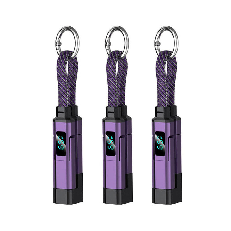 🔥 4-in-1 Digital Display Keychain Charging Cable (offer)