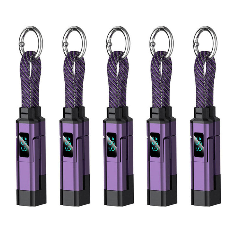 🔥 4-in-1 Digital Display Keychain Charging Cable (offer)